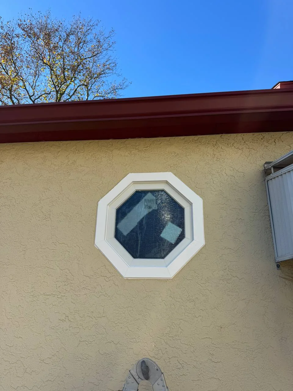 Patio door being installed