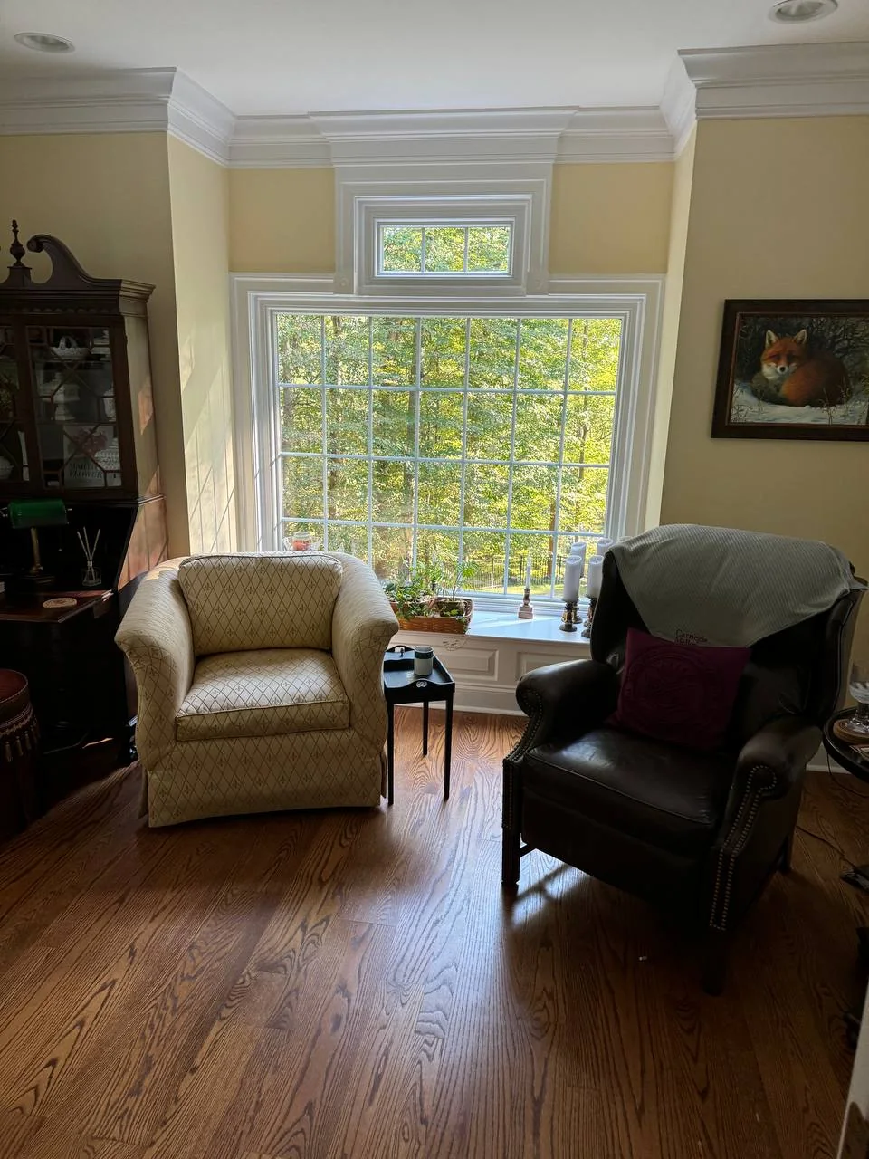 Large finished interior window